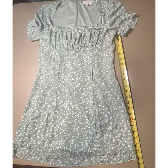 D’liteful Green Ditsy Floral Mini Dress Women’s M - Picture 10 of 10